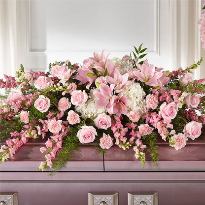 Life & Remembrance Casket Spray –  Floral Art Designs, Arlington MA