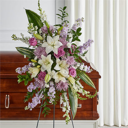 Grateful Hearts Standing Spray –  Floral Art Designs, Arlington MA