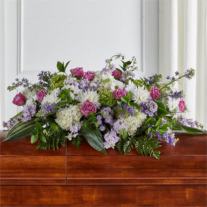 Meadows of Serenity Casket Spray –  Floral Art Designs, Arlington MA