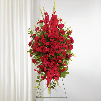 From the Heart Standing Spray –  Floral Art Designs, Arlington MA