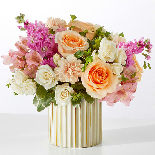 Paradise Bouquet with Ivory Vase –  Floral Art Designs, Arlington MA