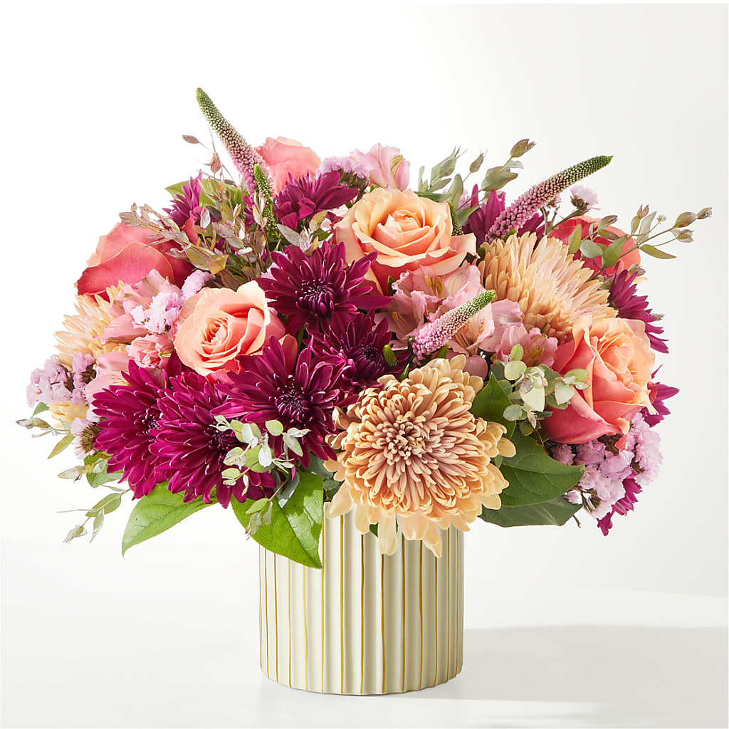 Berry Cobbler Bouquet with Ivory Vase –  Floral Art Designs, Arlington MA