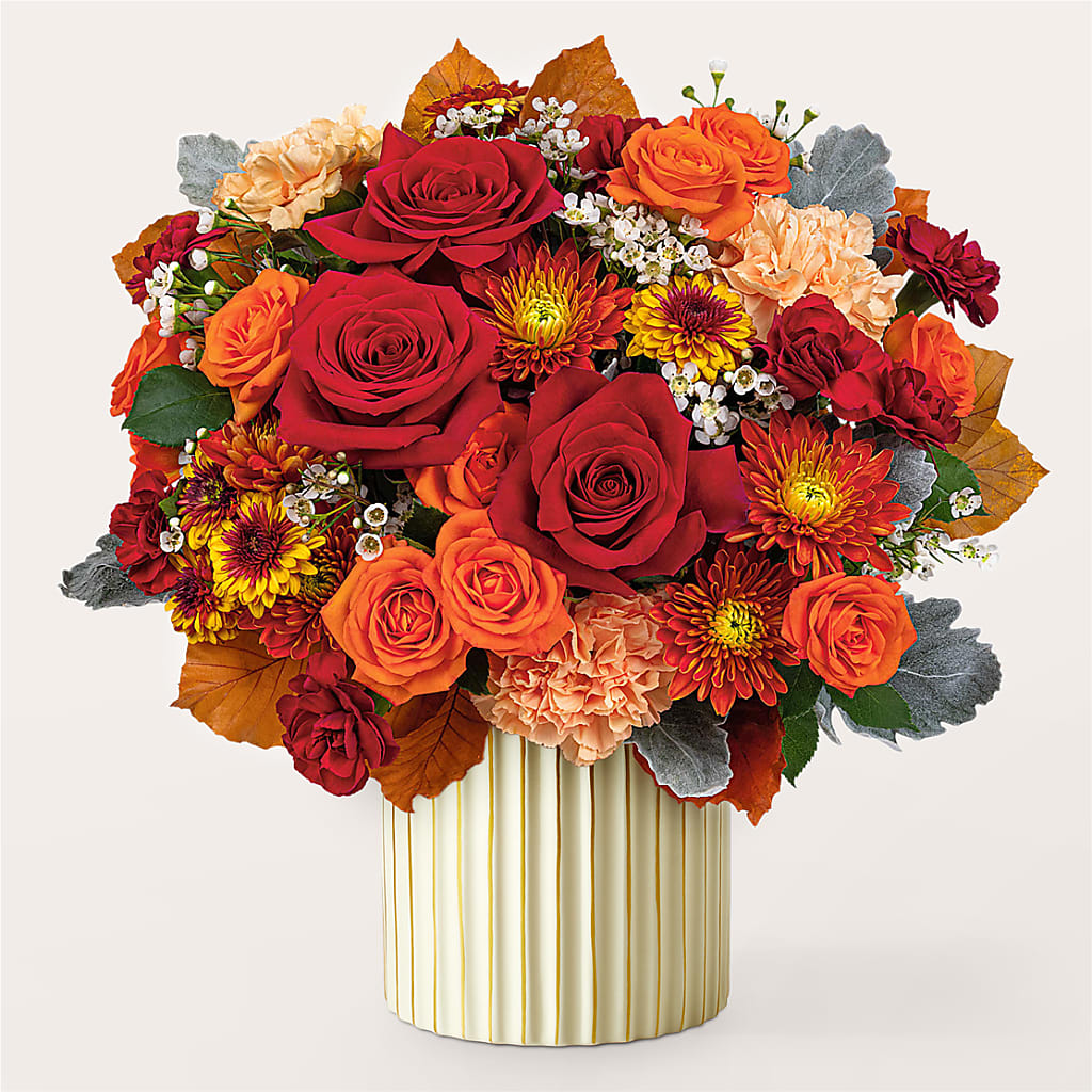 Merlot Bouquet with Ivory Vase –  Floral Art Designs, Arlington MA