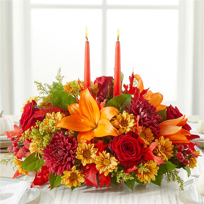 Autumn's Embrace Centerpiece –  Floral Art Designs, Arlington MA