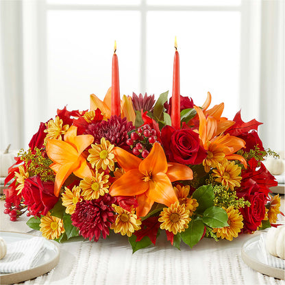 Autumn's Embrace Centerpiece –  Floral Art Designs, Arlington MA