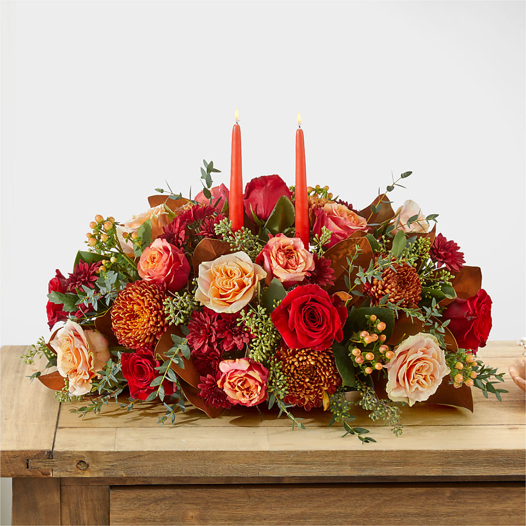 Gather Near Centerpiece –  Floral Art Designs, Arlington MA