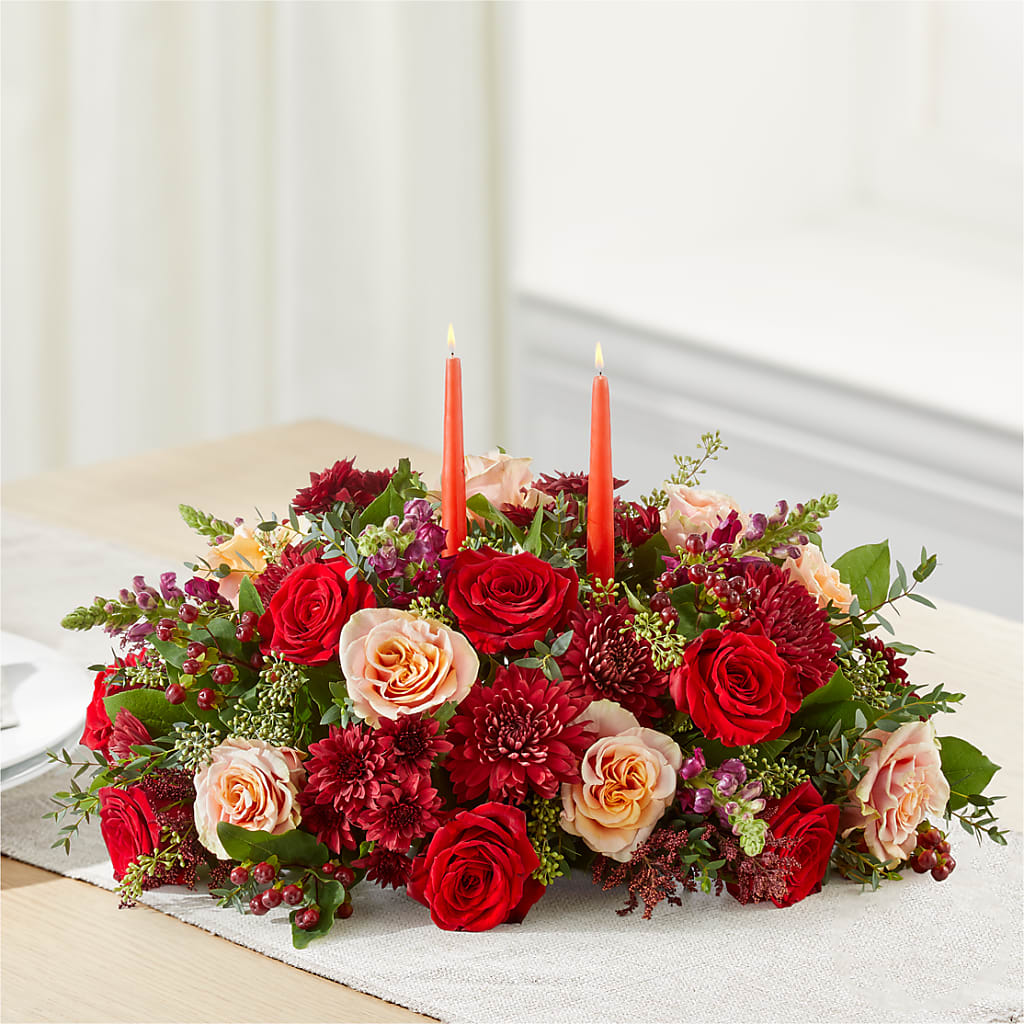 Most Thankful Centerpiece –  Floral Art Designs, Arlington MA