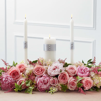 Worldwide Romance Unity Candle Arrangement –  Floral Art Designs, Arlington MA