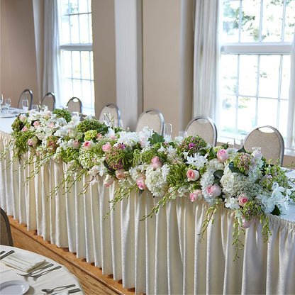 State of Joy Head Table Arrangement –  Floral Art Designs, Arlington MA